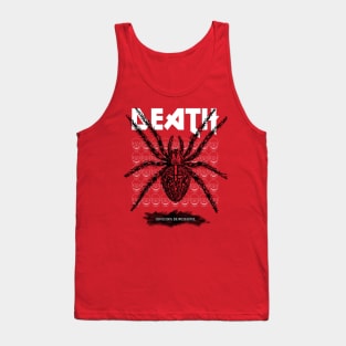 Black widow spider - vintage style drawing Tank Top